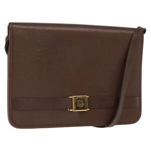 Christian Dior Vintage Leather Brown Leather Shoulder Bag Bag